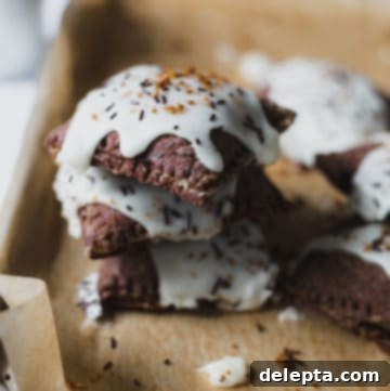 S'mores Pop Tarts with Gooey Marshmallow Glaze 7 stack of pop tarts