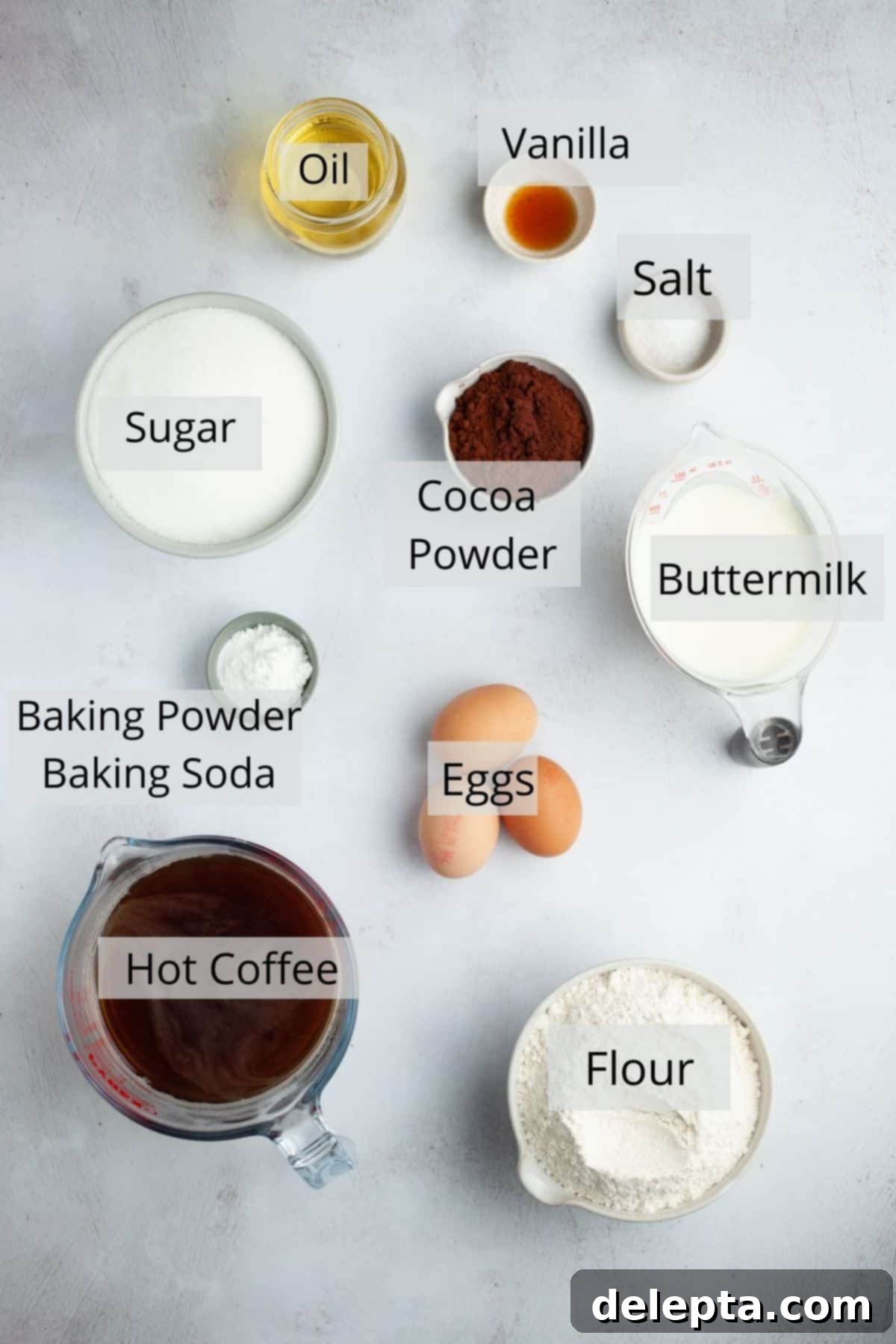 Peanut Butter Chocolate Nirvana 4 Ingredients needed for a chocolate cake