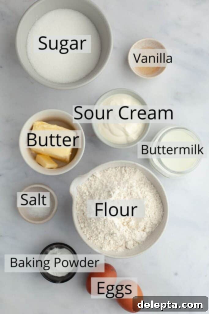 Caramel Burst Cupcakes 3 All the ingredients needed to make vanilla cupcakes, weighed out.